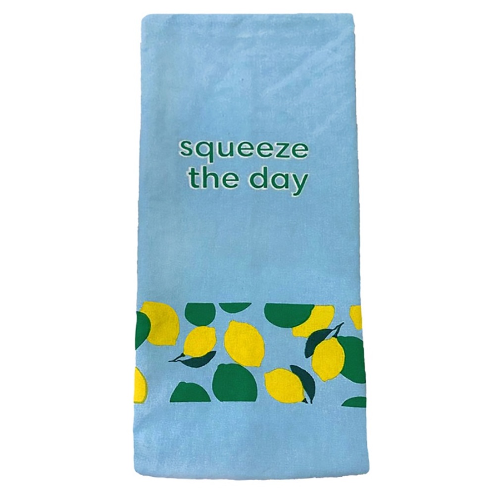 Squeeze the Day 100% Organic Cotton Lemon Tea Towel